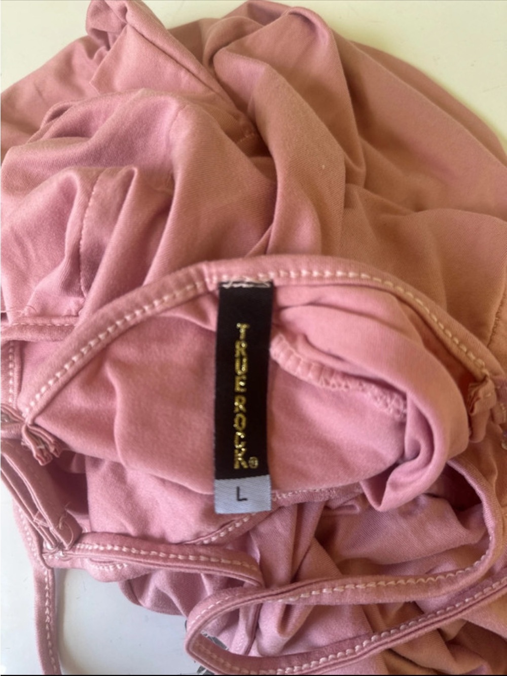 TRUE ROCK Dusty Rose Ruched Jumpsuit - Picture 3 of 3